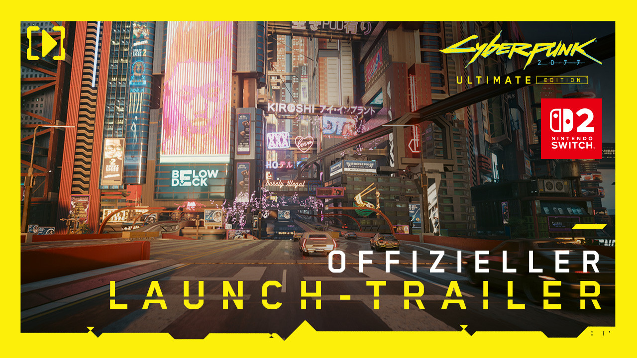 Cyberpunk 2077: Ultimate Edition ist jetzt für Nintendo Switch 2